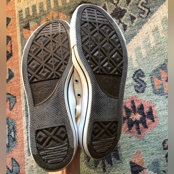 Low Top White Converse - Picture 6 of 6